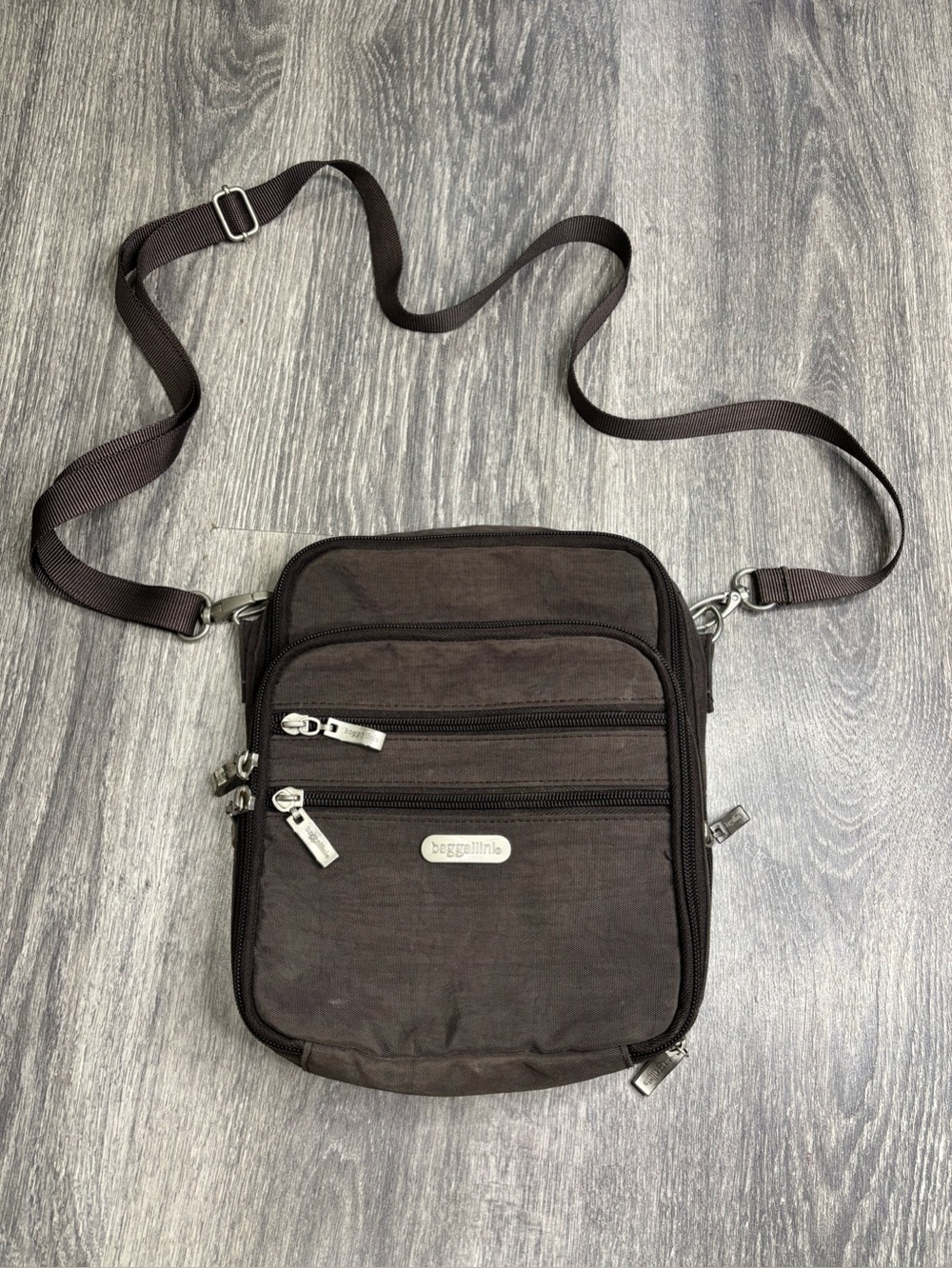 Baggallini Dark Brown Crossbody Bag
